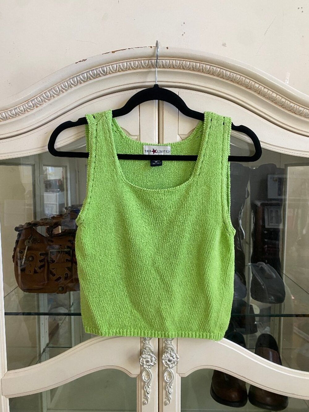 Y2K The Limited Neon Green Knitted Tank Top